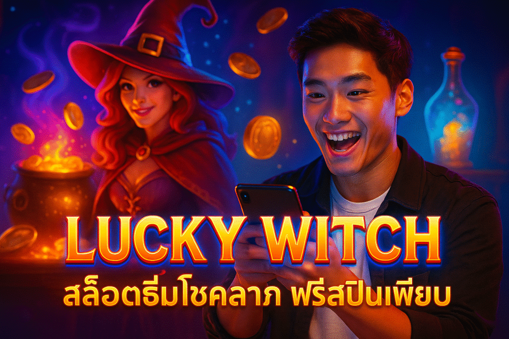 LUCKY WICH สล็อตธีมโชคลาภ ฟรีสปินเพียบ